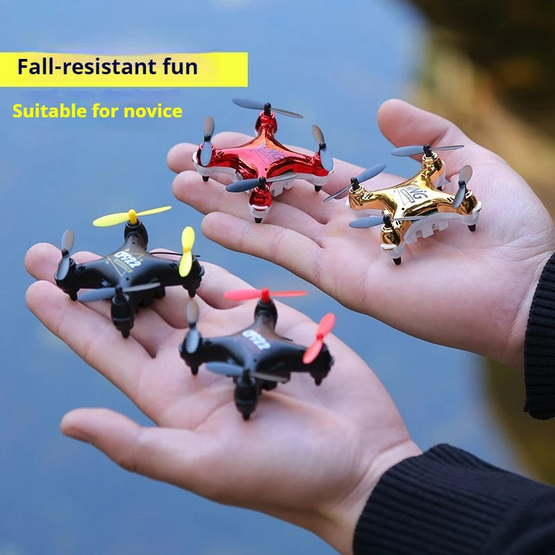 New Mini K01 Aerial Drone Remote Controlled Aircraft Helicopter Children'S Toy Electroplated Body Ht02 Suitable For Beginners