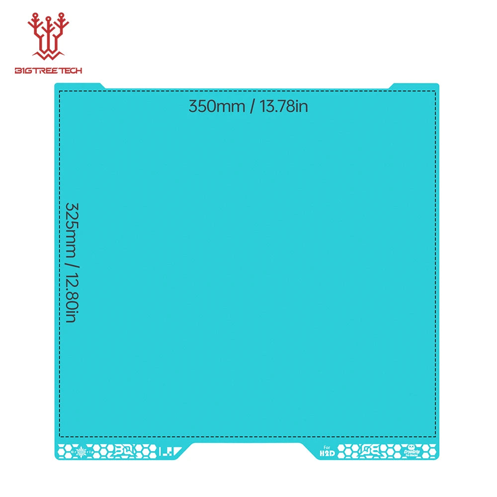 BIGTREETECH Panda Build Plate CryoGrip Pro 350x325mm Double-side Heatbed 3D Printer Parts For Bambulab H2D 3D Printer