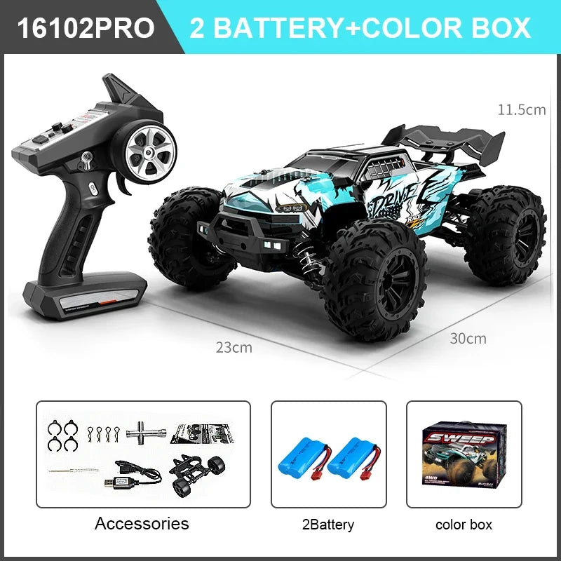 High Speed RC Car 4WD Off Road Vehicle 70KM/H Brushless Motor Professional Drift Truck for Kids Remote Control Car Toys