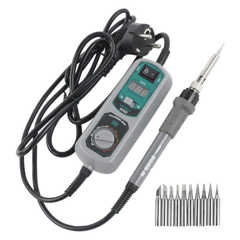 YIHUA 908D Portable Electricity Soldering Iron Soldering Station Adjustable Welding Machines Precision Components Welding Repair