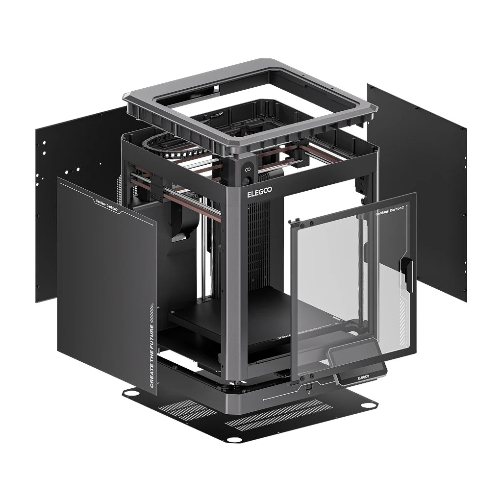 ELEGOO Centauri Carbon 2 Combo 3D Printer FDM 4-Color Printing Speed 500mm/s² with CANVAS  Low Noise Nozzle 350℃ 256x256x256mm