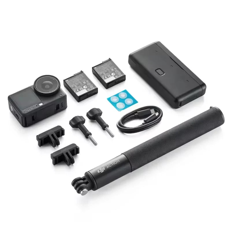 DJI Osmo Action 6 All-New 1/1.1-Inch Square Sensor Variable Aperture f/2.0-f/4.0 Cold-Resistant & 4-Hour Battery Life