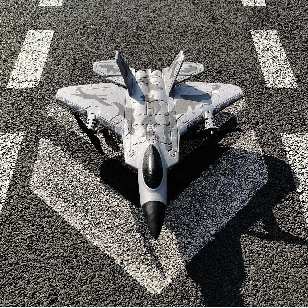 Bm16 Four-Channel F22 Fighter Jet, Vertical Crane, Fixed-Wing Remote-Controlled Foam Glider, Aircraft Model, Boys' Toy