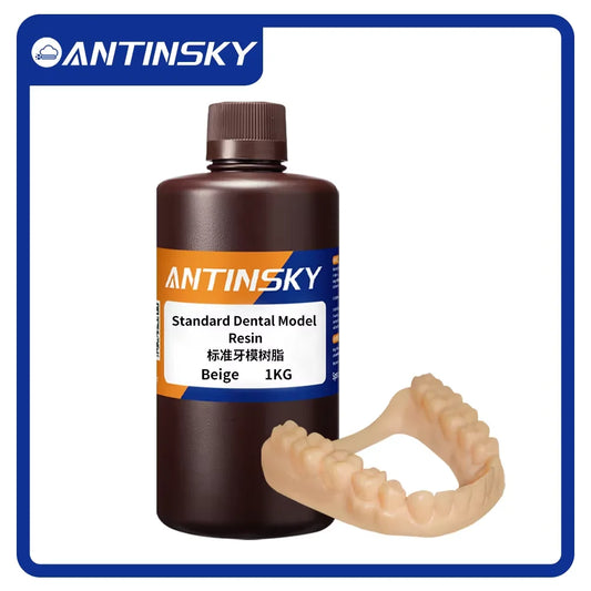Antinsky Standard Dental Model Resin 405nm1KG for HeyGears/Phrozen LCD 3D Printer Heat Resistant 3D Dental Resin