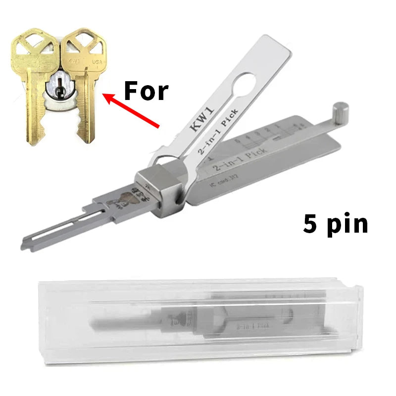 KW1 SC1 LISHI 2-in-1 Pick Decoder For Kwikest Lock For Schlage KW5 SC4 Lock Civil lock tool Locksmiths tool