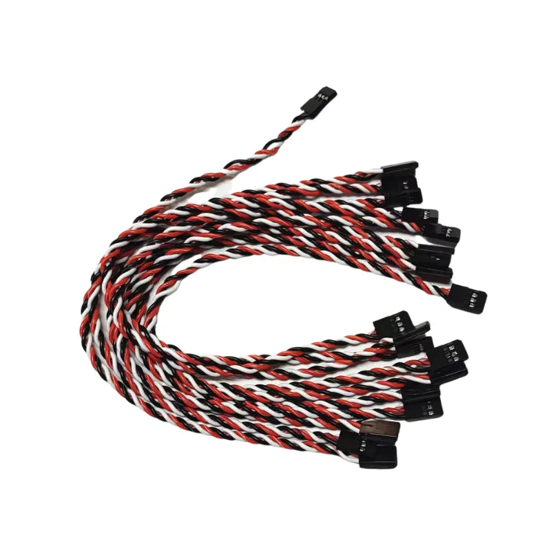 Male to Male Servo Extension Cable 60 Core Anti Plug Lead Cord Wire JR Futaba Plug Connector 10pcs/Lot Flight Control RC Parts