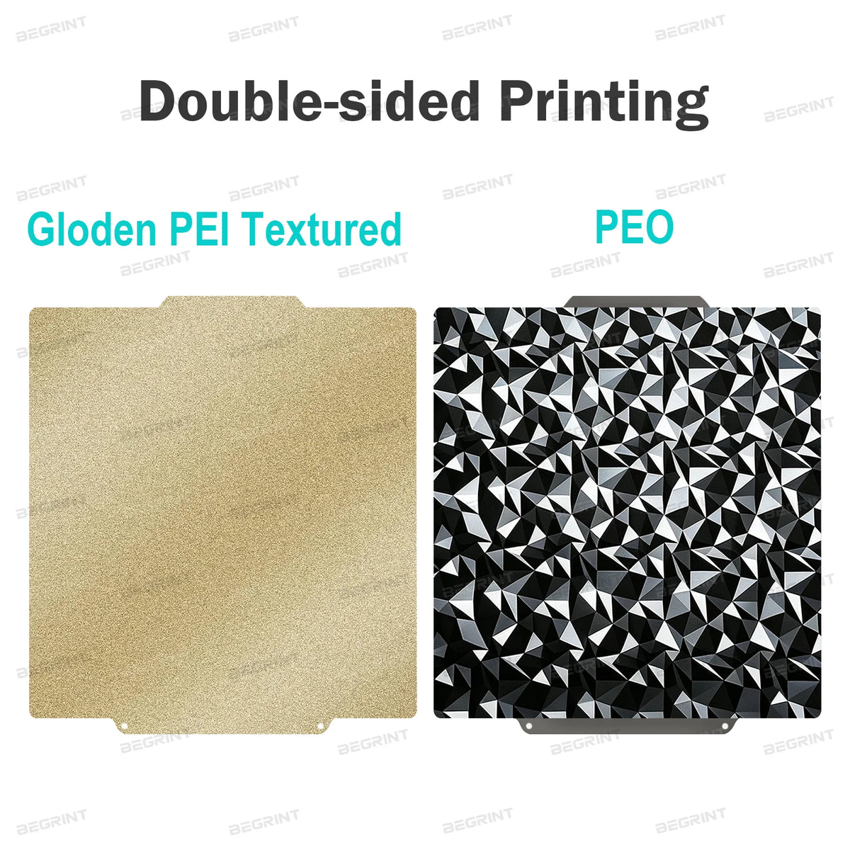 For Flashforge Creator 5/5 Pro Build Plate Double Sided PEI Textured Spring Steel Print Bed 266×270mm Hot Bed Replacement Parts