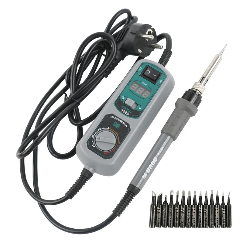 YIHUA 908D Portable Electricity Soldering Iron Soldering Station Adjustable Welding Machines Precision Components Welding Repair
