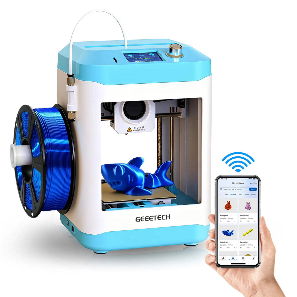 Geeetech M1S 3D Printer Fully Auto Leveling Desktop 3D Printer High Precision Quiet Printing