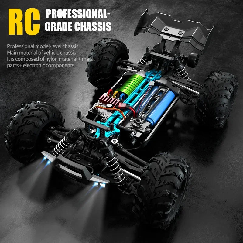 High Speed RC Car 4WD Off Road Vehicle 70KM/H Brushless Motor Professional Drift Truck for Kids Remote Control Car Toys