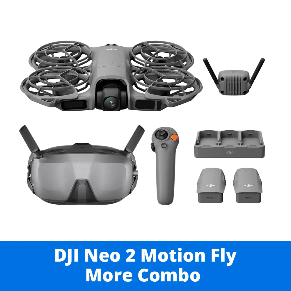 DJI Neo 2 Drones with a Camera - 151g Lightweight UAV, Drone 4K Professional 100FPS Camera, Palm Takeoff & Gesture Control, ActiveTrack for Cycling, Omnidirectional Obstacle Avoidance