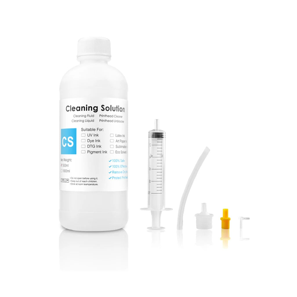 500ML DTG Ink Cleaning Solution Cleaner Liquid Universal For Textile Ink Printhead Clean For Epson/HP/Canon/Brother Printer