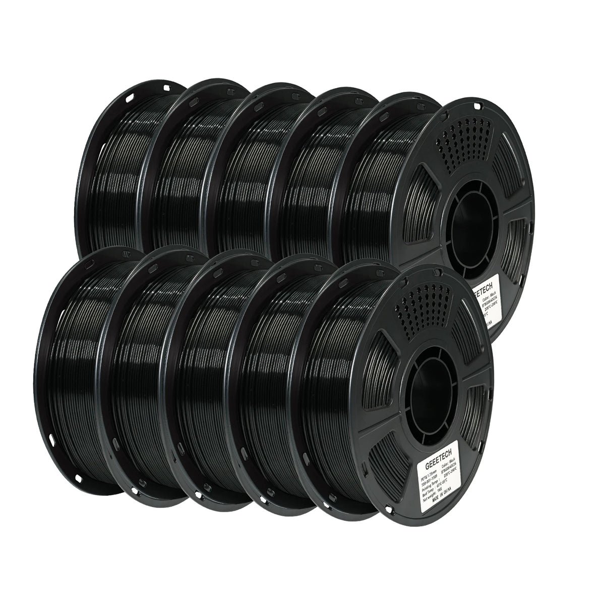 GEEETECH 10Kg In One Box Matte/PETG/Silk PLA/TPU/ABS 3D PLA Filament 1.75mm Spool Wire For 3D Printer Material,Safety