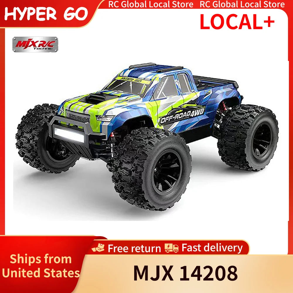 Hyper Go MJX 14208 1/14 4WD RC Car 75KM/H Brushless RC Racing Car Remote Control Cars Off-Road Truck Toys