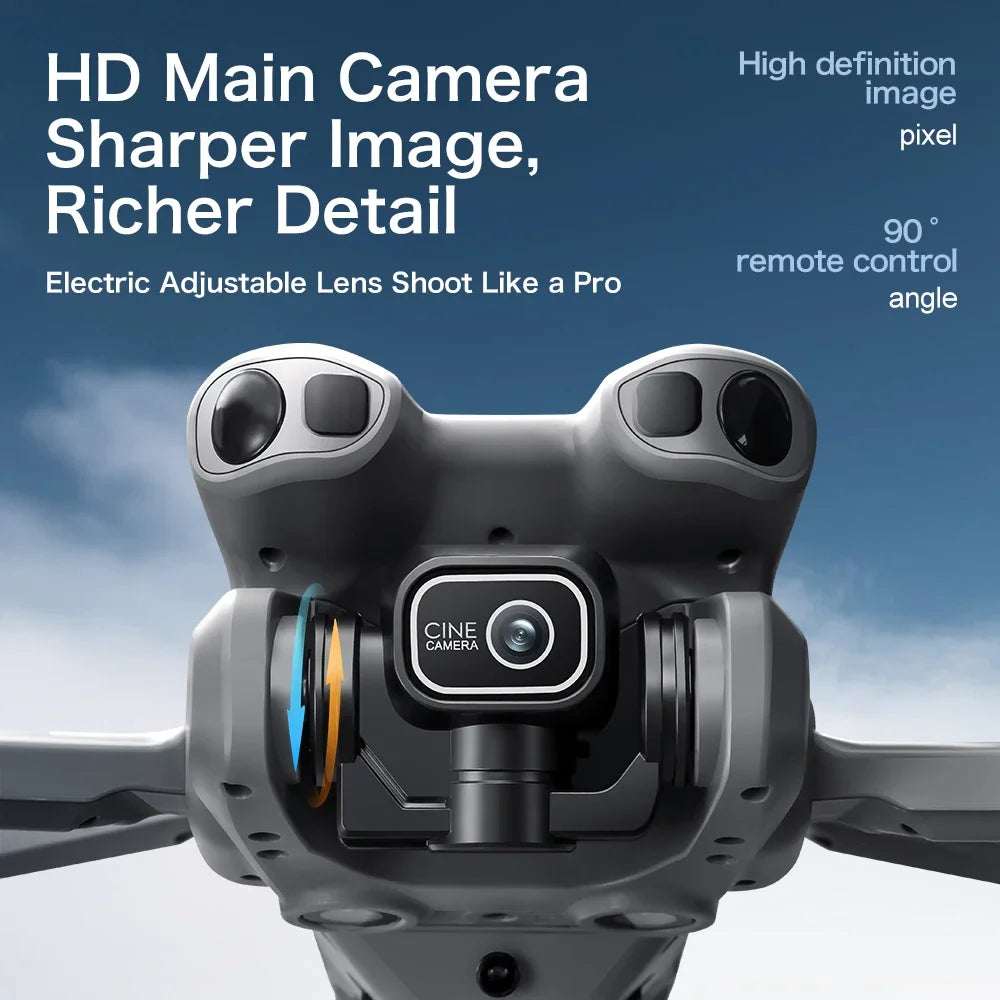 Original GT50 Drone FPV 8K Professional 4K HD Dual Camera WIFI Light Flow Brushless Motor Obstacle Avoidance Quadcopter kid Toys