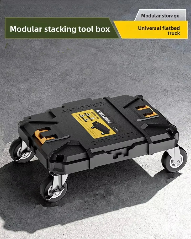 Multi Functional Large Capacity Stackable Toolbox Set, Large Hardware Widened Storage Box