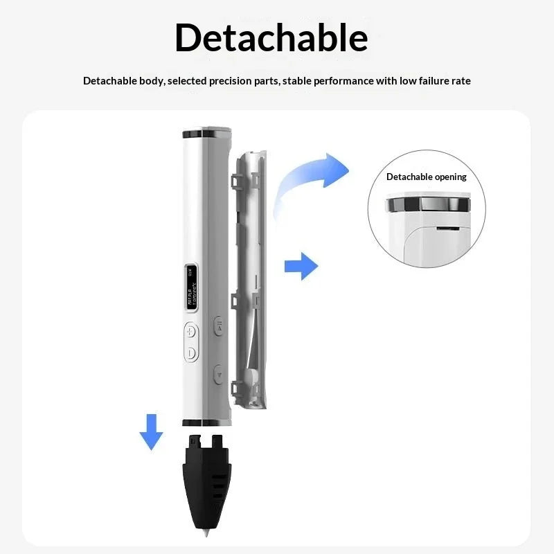 3D Printing Pen With Oled Display temperature Control And Fast Extrusion With PLA Filament For Doodling Making Holiday Presents