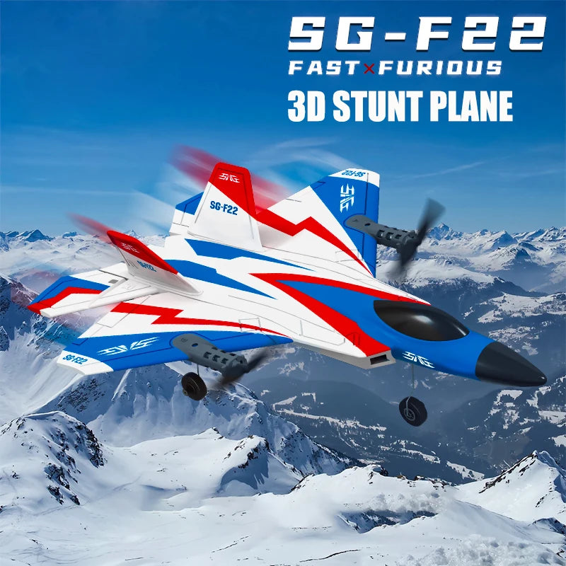 SG-F22 RC Airplane 3D Stunt Plane Model 2.4G Remote Control Fighter Glider Electric Rc Aircraft Toys For Adults