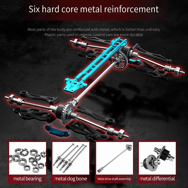 High Speed RC Car 4WD Off Road Vehicle 70KM/H Brushless Motor Professional Drift Truck for Kids Remote Control Car Toys