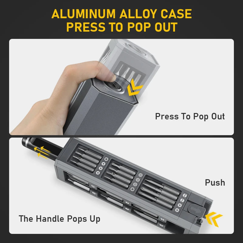 Glacok S6 MAX 5-Speed Torque Precision Electric Screwdriver Set DIY 3.7V Rechargeable Screwdriver iPhone Disassembly Repair Tool