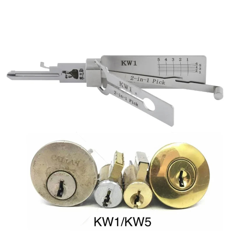 KW1 SC1 LISHI 2-in-1 Pick Decoder For Kwikest Lock For Schlage KW5 SC4 Lock Civil lock tool Locksmiths tool