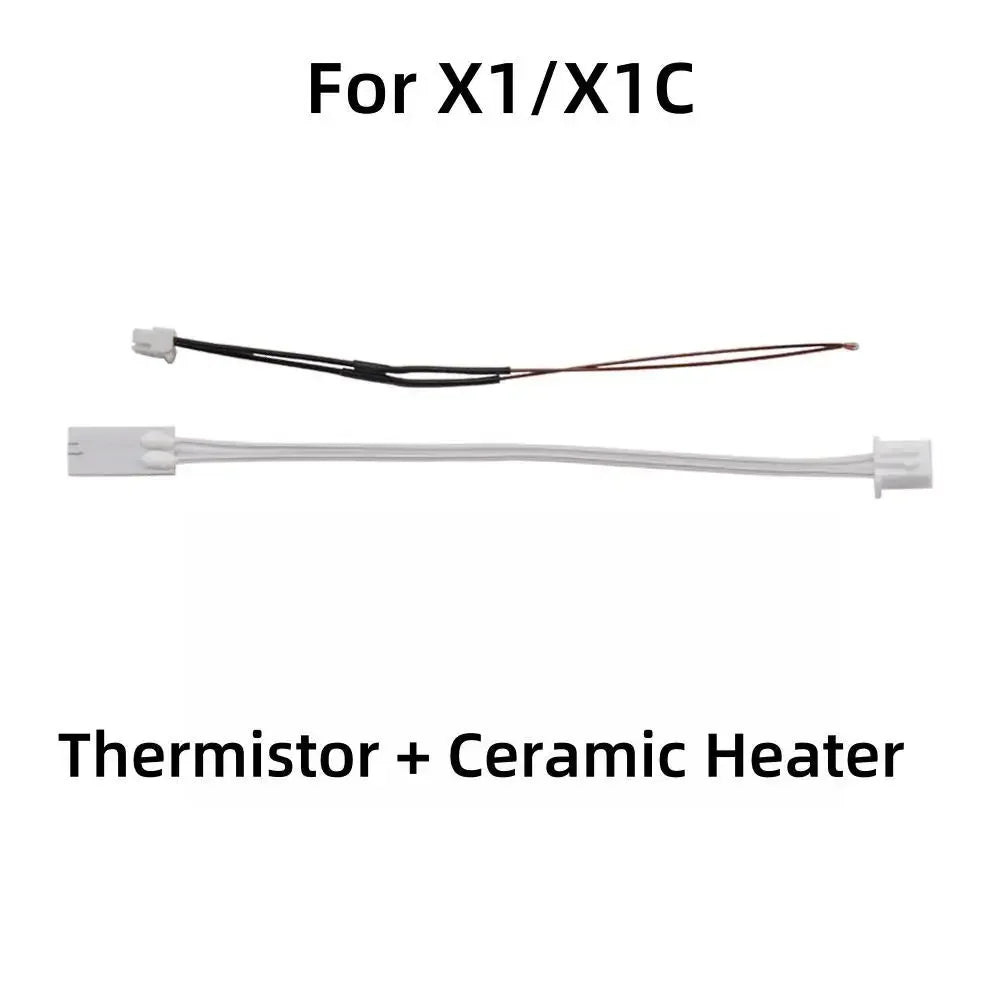 Original Hotend For Bambu Lab X1 X1C P1P P1S Hard Steel Nozzles Bamboo Bambulabs Combo Thermistor For bambu lab cooling fan