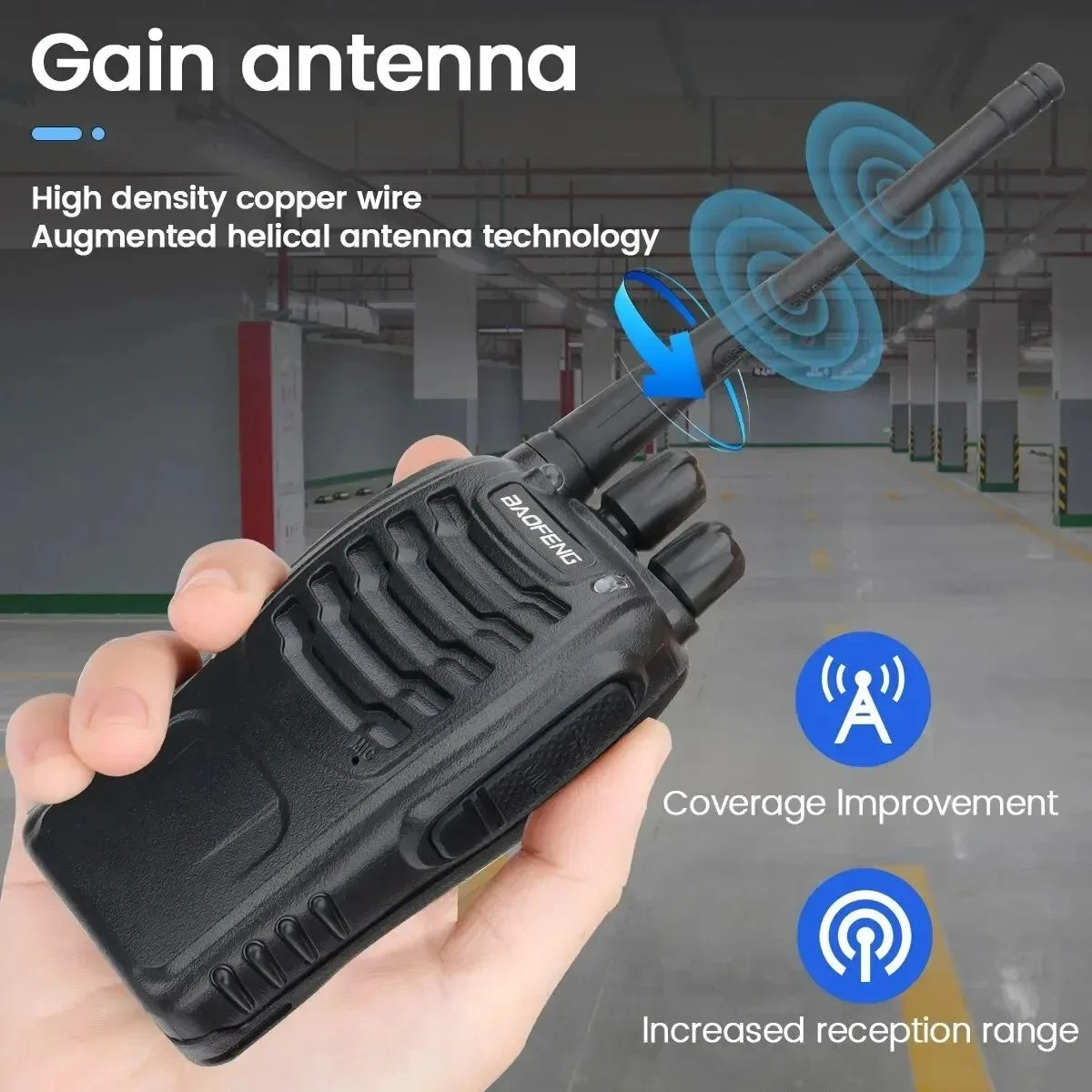 Baofeng 6/8Pcs BF 888S Walkie Talkie UHF 400 470MHz Long Range Two Way Ham Radios Transceiver for Hunting Hotel