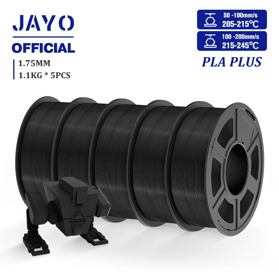 JAYO 3D Filament PLA/PLA META/PETG/SILK PLA+/Wood/PLA Marblel/ APLA 1.75mm 5Roll 1.1KG/0.5KG 3D Printer Filament for 3D Printer