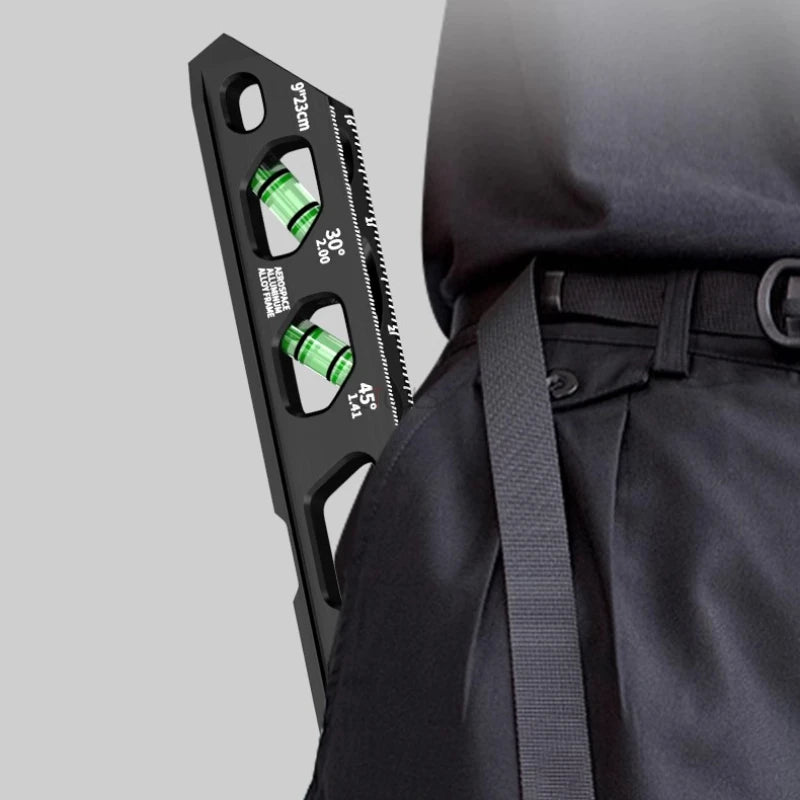 High-precision Strong Magnetism Bubble Level Solid Cast Aluminum Construction Spirit Level V-Groove & Magnet Track Angle Finder