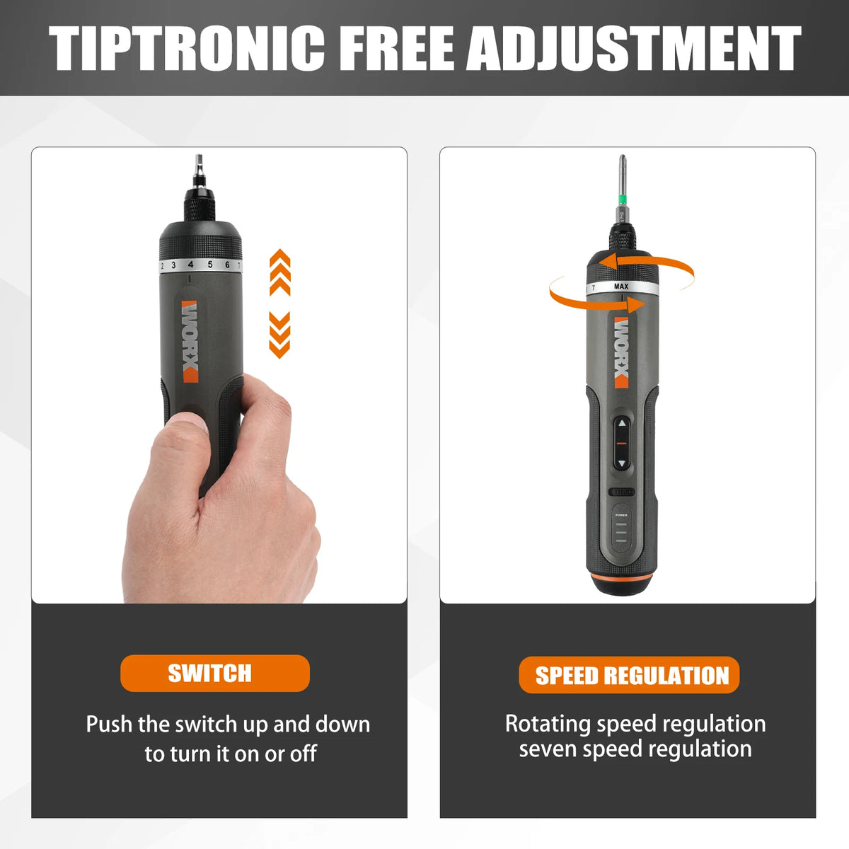 Worx Electric Screwdriver Set Intelligent Cordless Drill Screwdriver USB Charging Handle 30 Piece Set Electric Screwdriver WX242