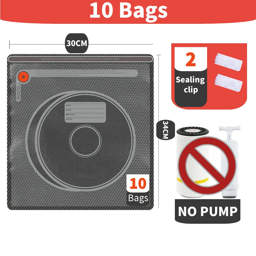 3D Upgraded Black Filament Storage Bag PLA ABS PETG Vacuum Bag Dryer Safekeep Humidity Resistant Sealing Bags Keep Filament Dry