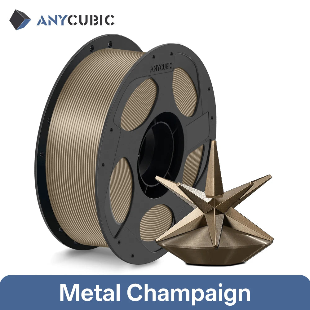 ANYCUBIC 4kg/1kg Metal Filament Metallic Texture PLA Kobra S1 Kobra 3 Combo 3D Printer Filament High-Performance 3D Printing PLA
