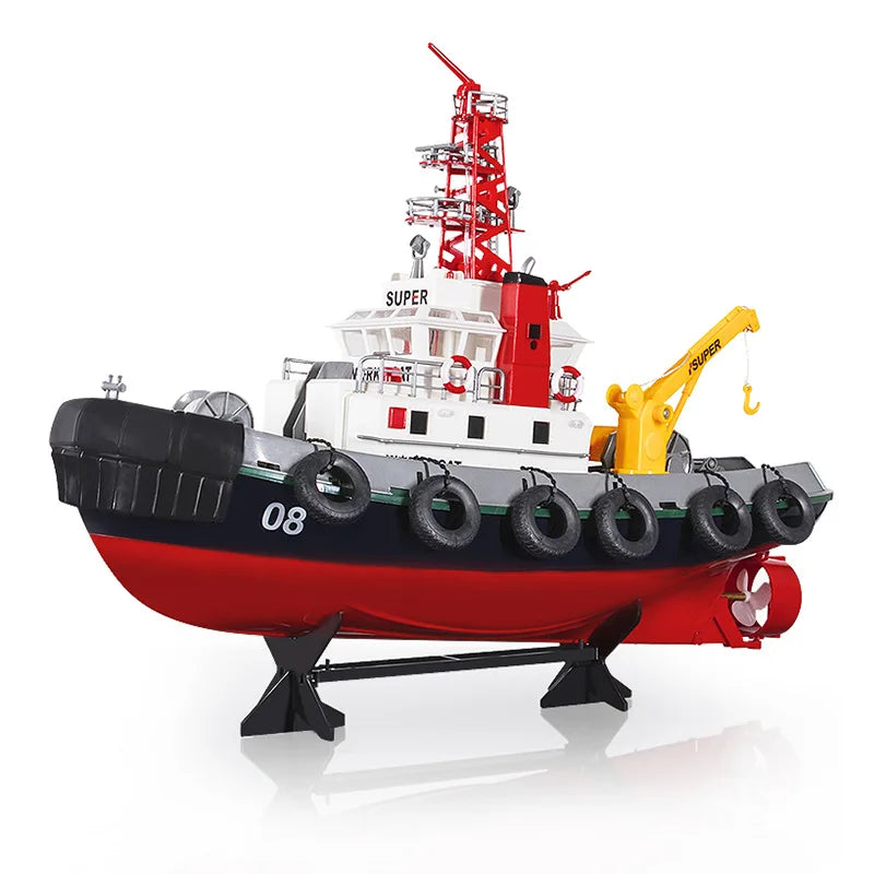 HengLong Remote Control Rescue Speedboat 2.4g Wireless Rc Speedboat Fire Rescue Boat Spray Boat Children'S Outdoor Toy Gift