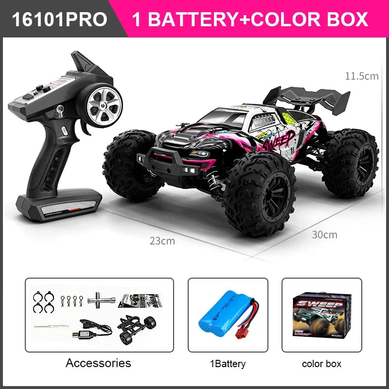 High Speed RC Car 4WD Off Road Vehicle 70KM/H Brushless Motor Professional Drift Truck for Kids Remote Control Car Toys