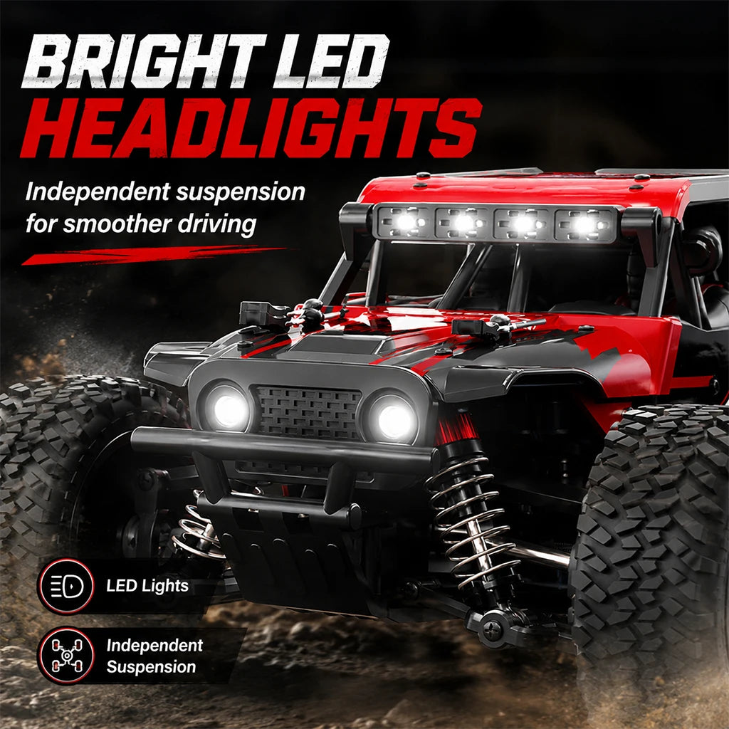 ZNLYRION RC Monster SG202MAX Scale1:16 Truck 4WD Brushless 55KM/H 2.4G Remote Control Off-Road Car with LED Lights for Boys Adults