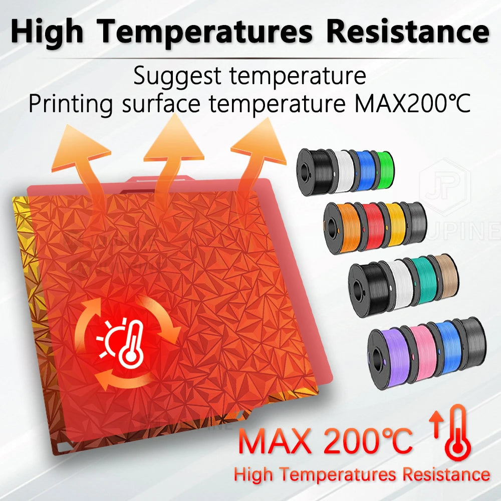 Elegoo Centauri Carbon Build Plate Smooth PEO Sheet PET Carbon Fiber Heatbed Spring Steel Sheet PEI Plate For Centauri Carbon 2